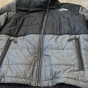 Like new, missing hood, size medium youth North Face coat